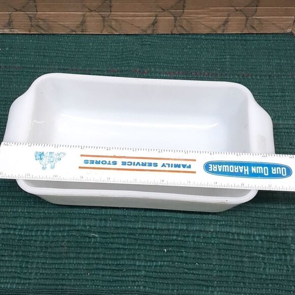 VTG Anchor Hocking Fire King Vegetable Fruit Pattern 1 qt. Loaf/Casserole Dish - Picture 6 of 7